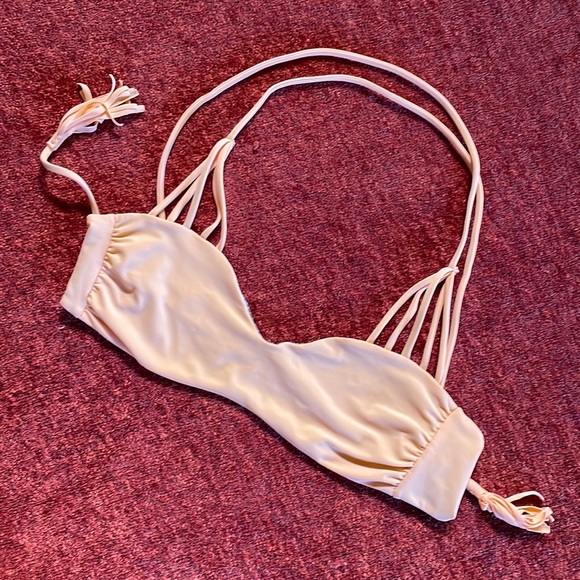 Acacia Bikini Top Peach n Snakeskin🧜🏻‍♀️ - Picture 2 of 4